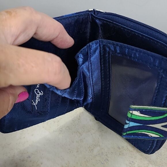 Vera Bradley "Mediterranean Blue" Wallet - Picture 5 of 5